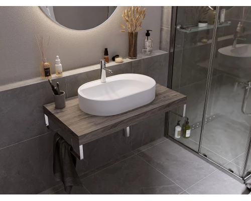 Раковина для ванной накладная Uperwood Luna (60 см, овальная)