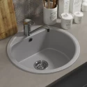 Кухонная мойка из искусственного камня Uperwood UPD-101 (круглая, цвет дым) Кухонная мойка из искусственного камня Uperwood UPD-101 (круглая, цвет дым)