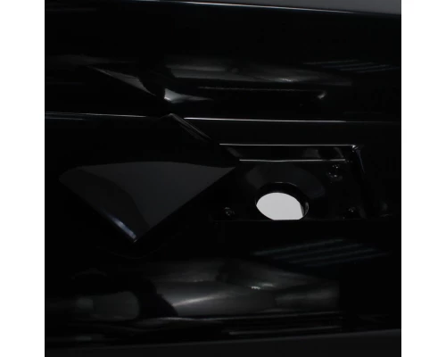 Раковина для ванной полувстраиваемая Uperwood Barsa, 60 см, прямоугольная, черная глянцевая