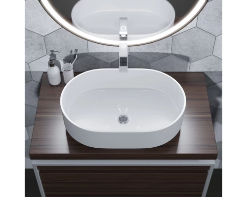Раковина для ванной накладная Uperwood Aura (60 см, овальная, белая)