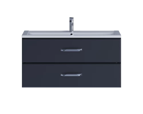 Тумба под раковину для ванной Uperwood Foster (100 см, подвесная, черная)