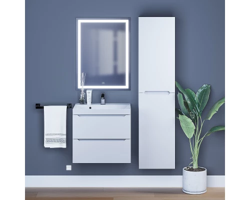 Тумба под раковину для ванной комнаты Uperwood Tanos подвесная (60 см, белая)