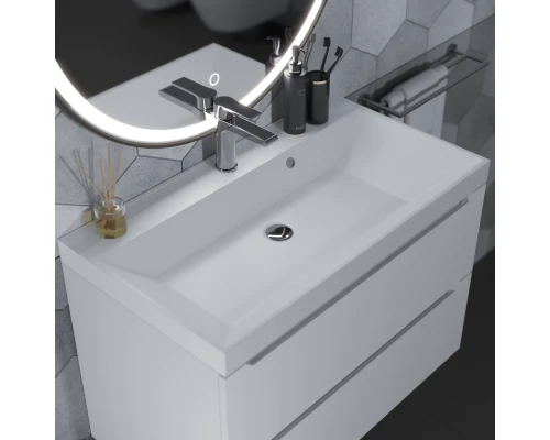 Раковина для ванной полувстраиваемая Uperwood Classic (80 см, матовая, прямоугольная)