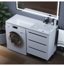 Раковина над стиральной машиной Uperwood Cosmos (120 см, правая)