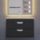Тумба с раковиной для ванной Uperwood Modul (65 см, подвесная, матовая, черная)