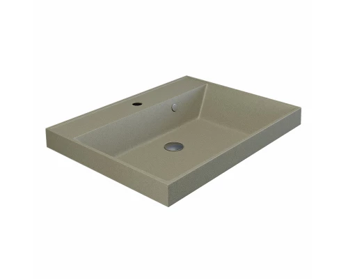 Раковина кварцевая для ванной Uperwood Classic Quartz (60 см, бежевая матовая, десерт)