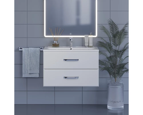 Тумба под раковину для ванной Uperwood Foster (80 см, подвесная, белая)