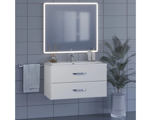 Тумба под раковину для ванной Uperwood Foster (90 см, подвесная, белая)