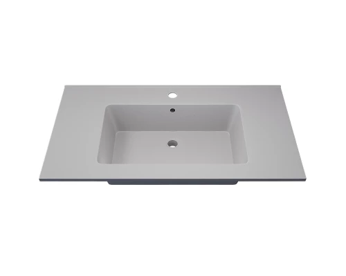 Раковина для ванной полувстраиваемая Uperwood Parma Quartz (85 см, белая матовая, жасмин)