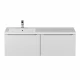 Тумба с раковиной Uperwood Tanos-Cosmos 120 см, подвесная, левая, белый