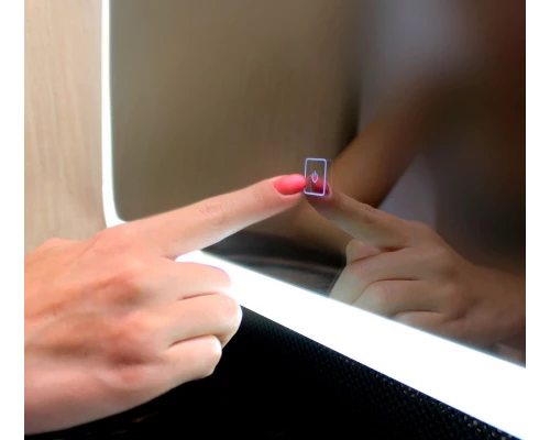 Зеркало для ванной с подсветкой Uperwood Barsa (70*80 см, LED подсветка, сенсорный выключатель, антизапотевание)