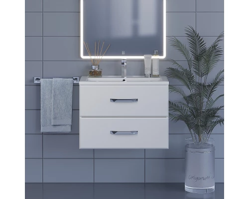 Тумба с раковиной для ванной Uperwood Foster (70 см, подвесная, белая)