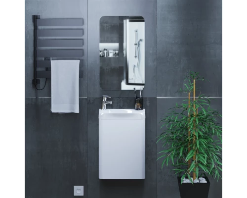 Тумба под раковину для ванной комнаты Uperwood Bio (40 см, подвесная, белый глянец)