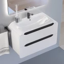 Тумба с раковиной для ванной Uperwood Neo (80 см, подвесная, белая)