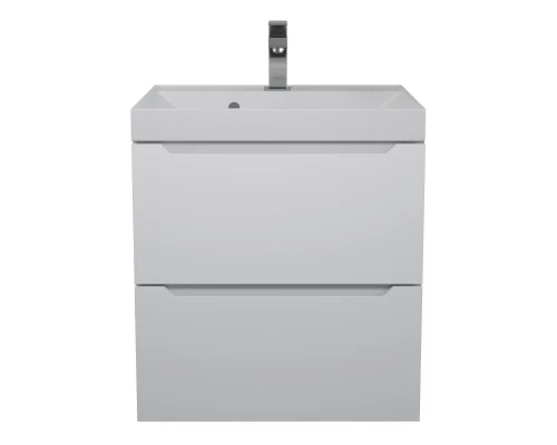 Тумба с раковиной для ванной Uperwood Tanos (50 см, подвесная, матовая, белая)