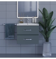 Тумба под раковину для ванной Uperwood Foster (60 см, подвесная, серый графит)