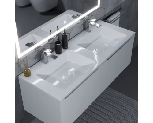 Раковина для ванной полувстраиваемая Uperwood Modul (120 см, двойная, прямоугольная)