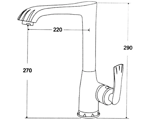 Смеситель для кухни Kern 2060 bronze