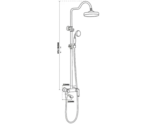 Душевая система Kern 5060 chrome