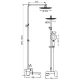 Душевая система Kern 5006 chrome