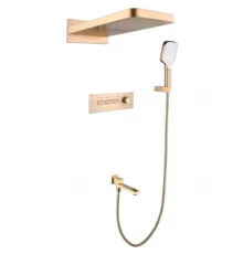Душевая система встраиваемая Kern 5095 matt gold термостат