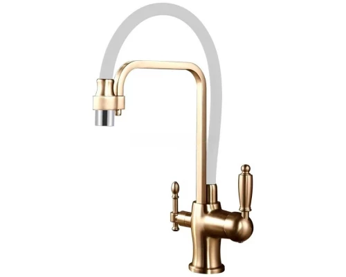 Смеситель для кухни Kern 2084 bronze white