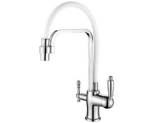 Смеситель для кухни Kern 2084 chrome white
