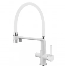 Смеситель для кухни Kern 2094 matt white white