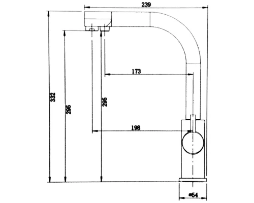 Смеситель для кухни Kern 2013 granite