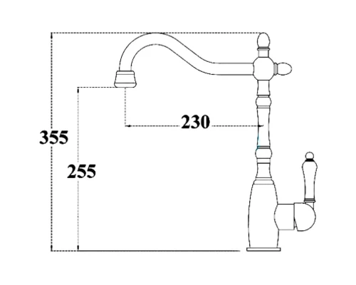 Смеситель для кухни Kern 2048 bronze A