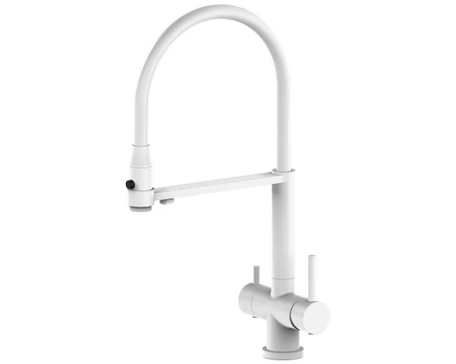 Смеситель для кухни Kern 2059 matt white white