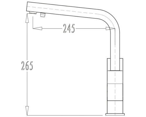 Смеситель для кухни Kern 2072 satin