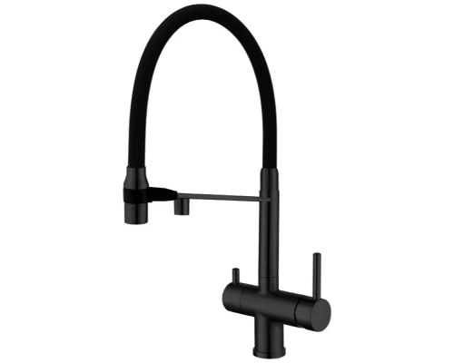 Смеситель для кухни Kern 2074 matt black black