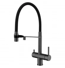 Смеситель для кухни Kern 2074 matt gun black