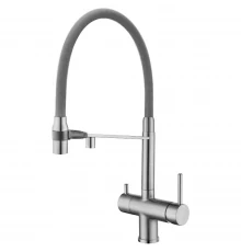 Смеситель для кухни Kern 2074 satin gray