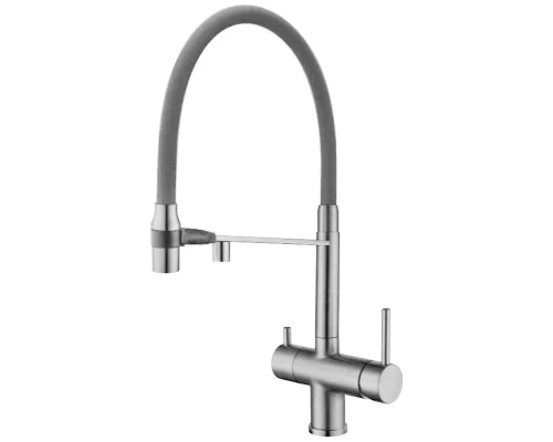 Смеситель для кухни Kern 2074 satin gray