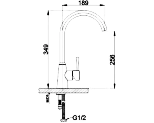 Смеситель для кухни Kern 2080 chrome