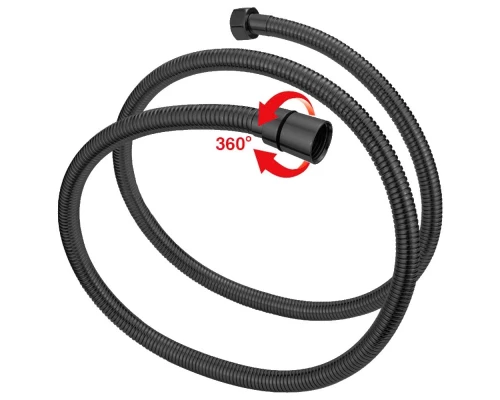 Душевой шланг Kern 2000 металл 900120 black
