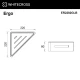 Полка для душа угловая WHITECROSS Ergo ER2282GLB