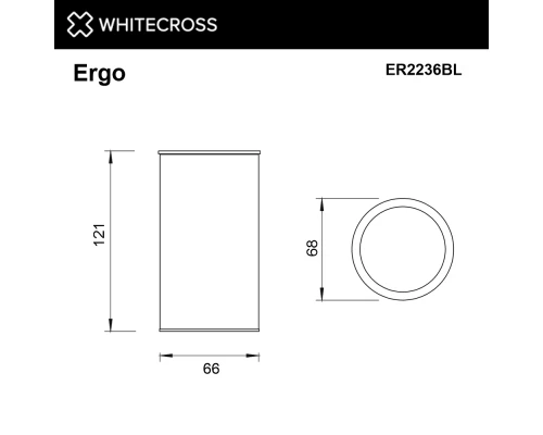 Стакан настольный WHITECROSS Ergo ER2236BL