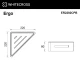 Полка для душа угловая WHITECROSS Ergo ER2282CPB