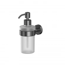 Дозатор для жидкого мыла подвесной WHITECROSS Ergo ER2240GM (оружейная сталь)