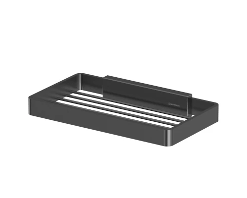 Мыльница-решетка подвесная WHITECROSS Cubo CU2424GM (оружейная сталь)