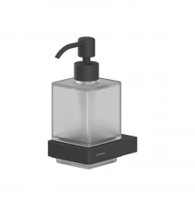 Дозатор для жидкого мыла подвесной WHITECROSS Cubo CU2440BL (черный мат)