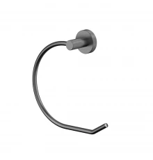 Полотенцедержатель кольцо WHITECROSS Ergo ER2254GM (оружейная сталь)