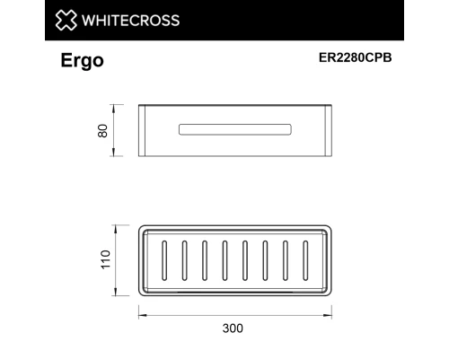 Полка для душа WHITECROSS Ergo ER2280CPB