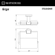 Держатель туалетной бумаги WHITECROSS Ergo ER2262NIB (брашированный никель)