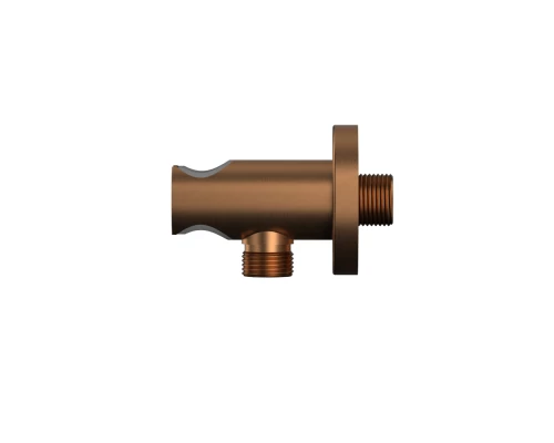 Угловой соединительный элемент с держателем лейки WHITECROSS Y1005CPB (брашированная медь)