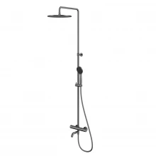 Термостатическая система для ванны наружного монтажа WHITECROSS Y Y1234BASICGM (оружейная сталь)