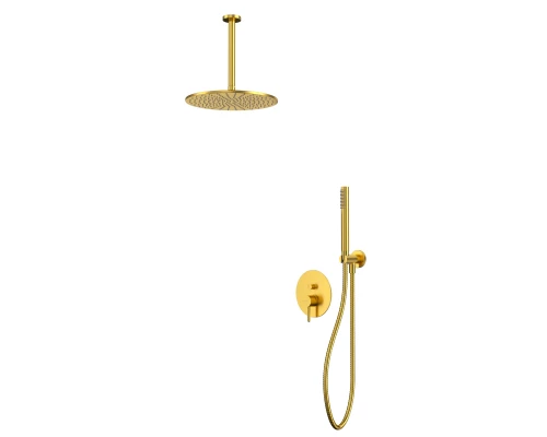Система для душа скрытого монтажа WHITECROSS Y YSET12GLB (брашированное золото)